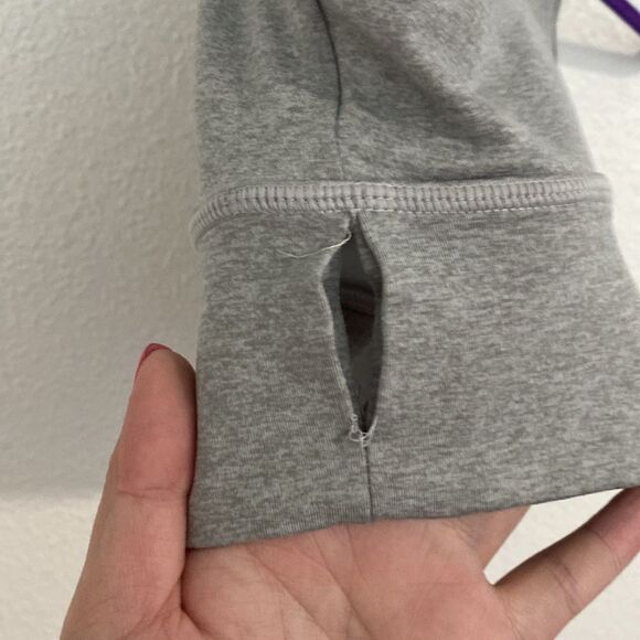 JoyLab- Grey high neck line cross cross back sports bra size large - Picture 5 of 5